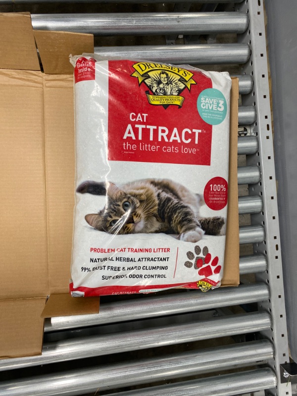 Photo 2 of Dr. Elsey's Precious Cat Attract Unscented Clumping Clay Cat Litter, 40-lb bag