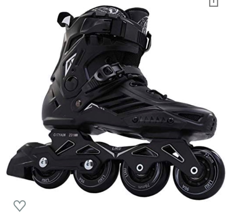 Photo 1 of LIKU Black Professional Inline Skates Unisex