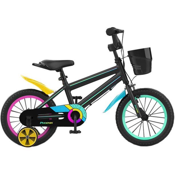 Photo 1 of PHOENIX Kids Bike for Boys Girls 20 inch Bicycle with Training Wheels 20 inch with Kickstand and Basket for Ages 3-12 Toddler Youth