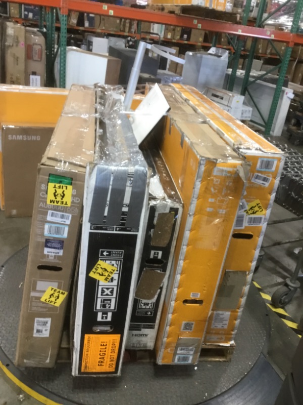 Photo 3 of  PALLET OF ASSORTED DAMAGED TVS AND MONITORS SOLD AS IS NON REFUNDABLE