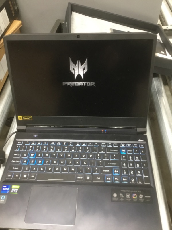 Photo 2 of Acer Predator Helios 300 PH315-54-760S Gaming Laptop | Intel i7-11800H | NVIDIA GeForce RTX 3060 Laptop GPU | 15.6" Full HD 144Hz 3ms IPS Display | 16GB DDR4 | 512GB SSD | Killer WiFi 6 | RGB Keyboard
