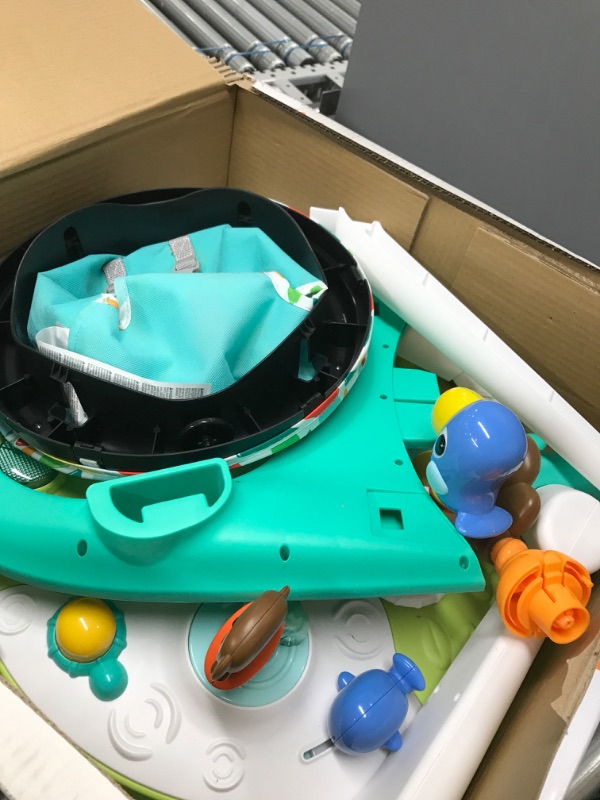 Photo 1 of Bright Starts Around We Go 2-in-1 Walk-Around Baby Activity Center & Table, Tropic Cool, Ages 6 Months+