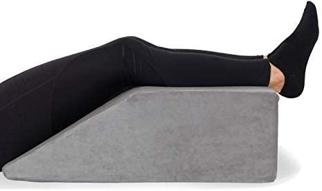 Photo 1 of Leg Elevation Pillow - with Full Memory Foam Top, High-Density Leg Rest Elevating Foam Wedge- Relieves and Recovers Foot and Ankle Injury, Leg Pain, Hip and Knee Pain, Improves Blood Circulation