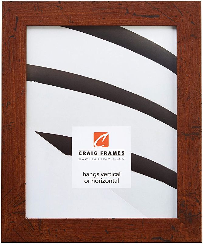 Photo 1 of Craig Frames FM26DKW 18 by 24-Inch Picture Frame, Smooth Wrap Finish, 1.26-Inch Wide, Dark Brown
