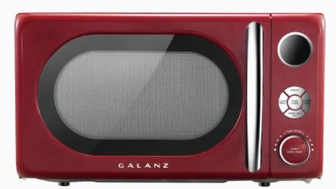 Photo 1 of Galanz Glcmka07ber-07 Countertop Microwave Retro 0.7 Cu ft 700W, Blue