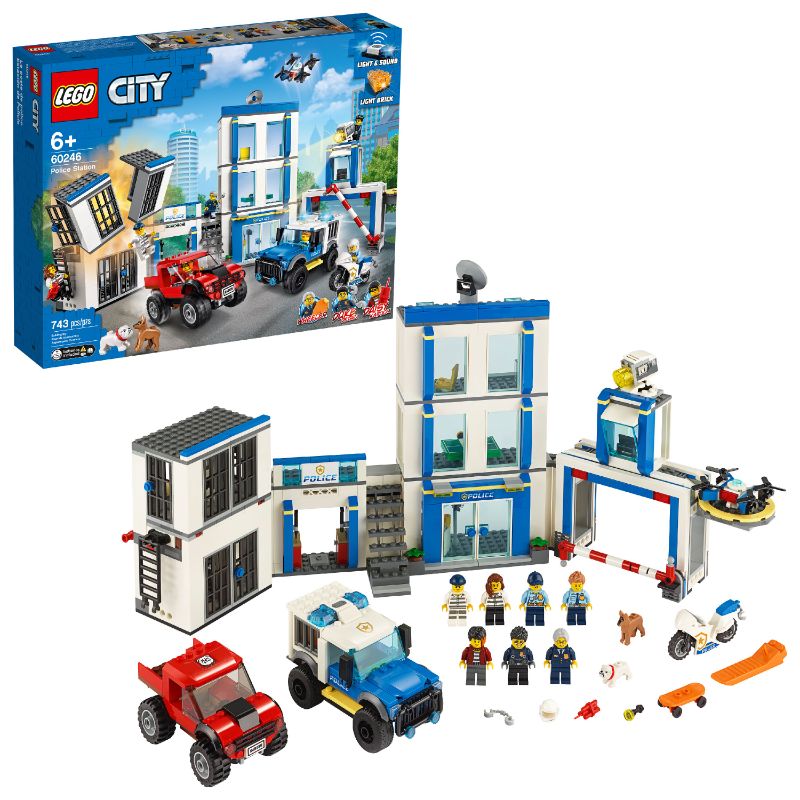 Photo 1 of LEGO City Police Station 60246 Building Set for Kids (743 Pieces)
