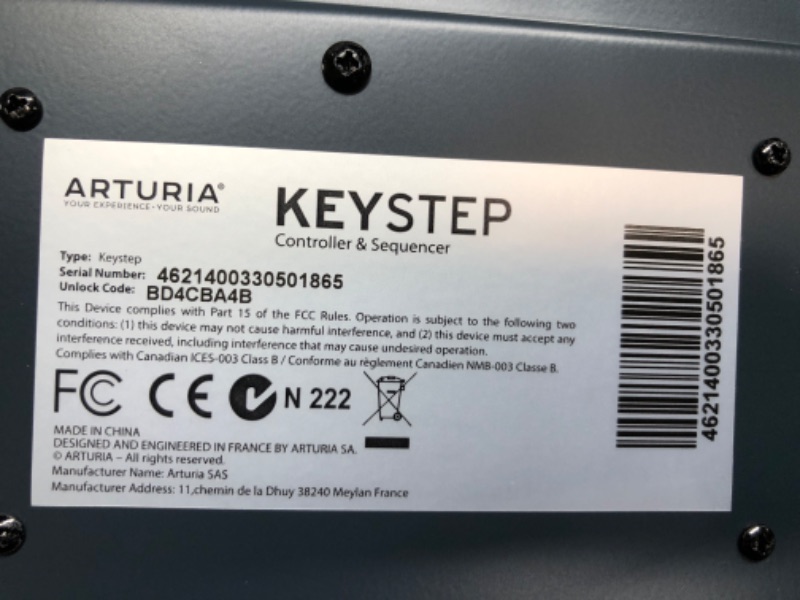 Photo 1 of Arturia Keystep Controller & Sequencer (430201)
