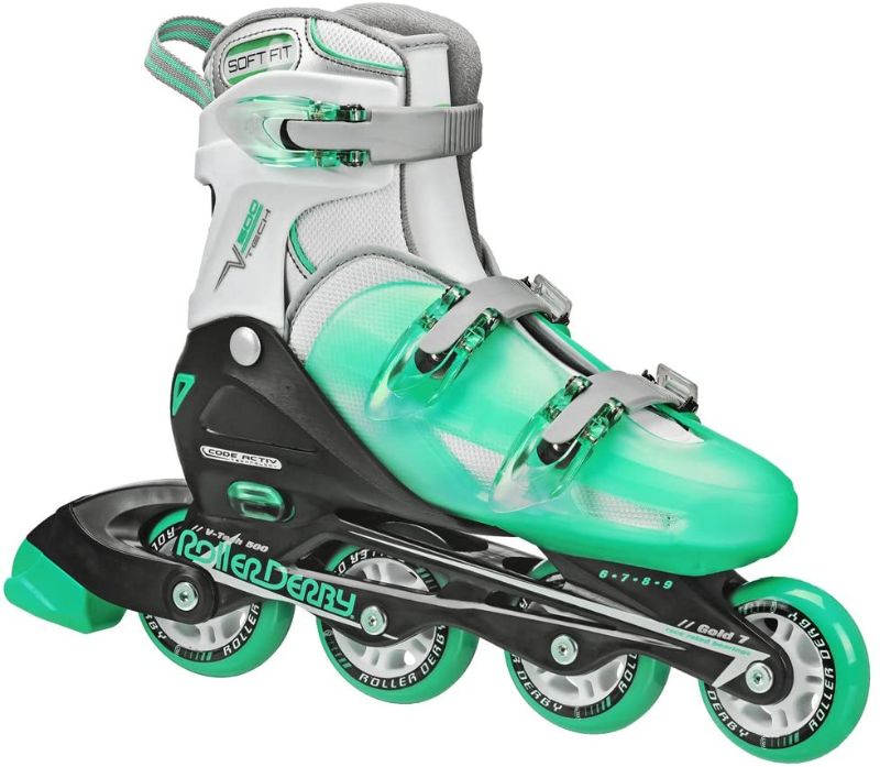 Photo 1 of Roller Derby Women's V-Tech 500 Button Adjustable Inline Skate- (6-9) 
