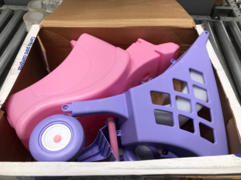 Photo 2 of Little Tikes Cozy Shopping Cart Pink/Purple
