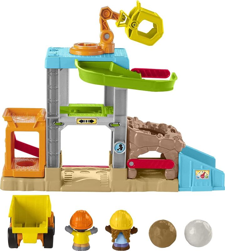 Photo 1 of Fisher-Price Little People Load Up ‘n Learn Construction Site, Musical playset with Dump Truck for Toddlers and Preschool Kids Ages 1 ½ to 5 Years
