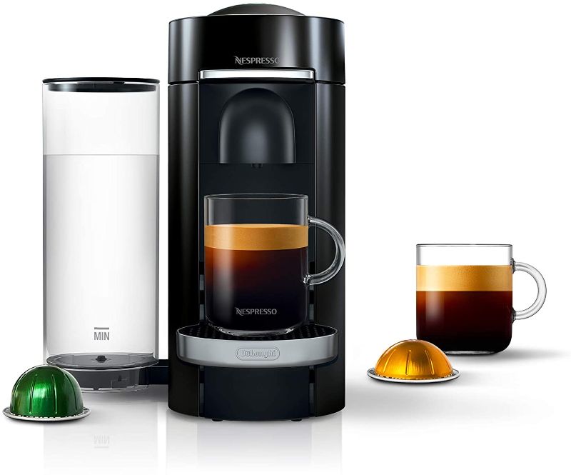 Photo 1 of Nespresso Vertuo Plus Deluxe Coffee and Espresso Maker by De'Longhi, Piano Black