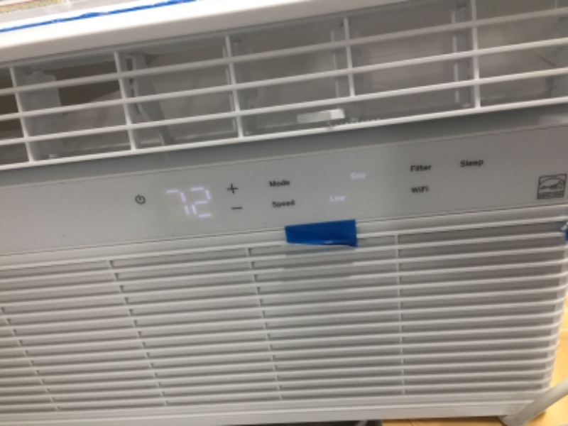 Photo 3 of  8,000 BTU 115-Volt Smart Window Air Conditioner with WiFi  in white *ground broken off*