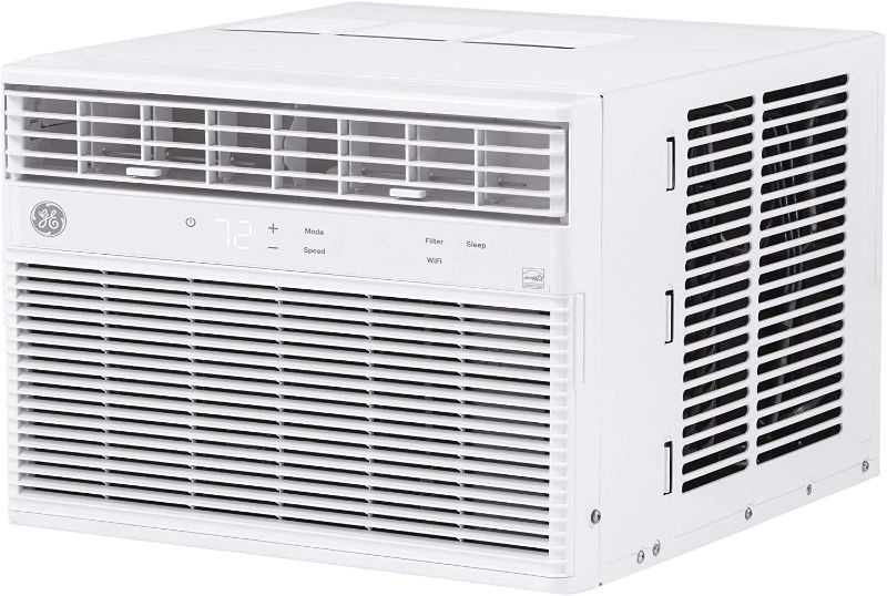 Photo 1 of  8,000 BTU 115-Volt Smart Window Air Conditioner with WiFi  in white *ground broken off*