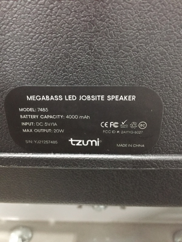 Photo 8 of Megabass LED Jobsite Speaker