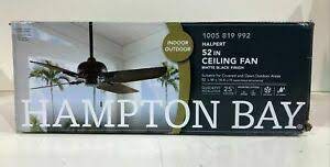 Photo 1 of ***PARTS ONLY*** Hampton Bay Halpert 52 in. Indoor/Outdoor Matte Black Ceiling Fan New
