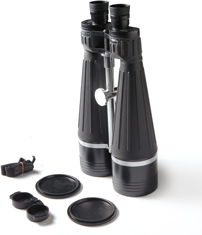 Photo 1 of *SEE last picture for damage*
Zhumell 25x100 Tachyon Astronomy Binoculars with Case, Black
