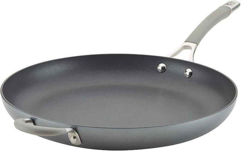 Photo 1 of *USED*
Circulon 14" Helper Handle Hard Anodized Aluminum Skillet, Inch, Oyster Gray

