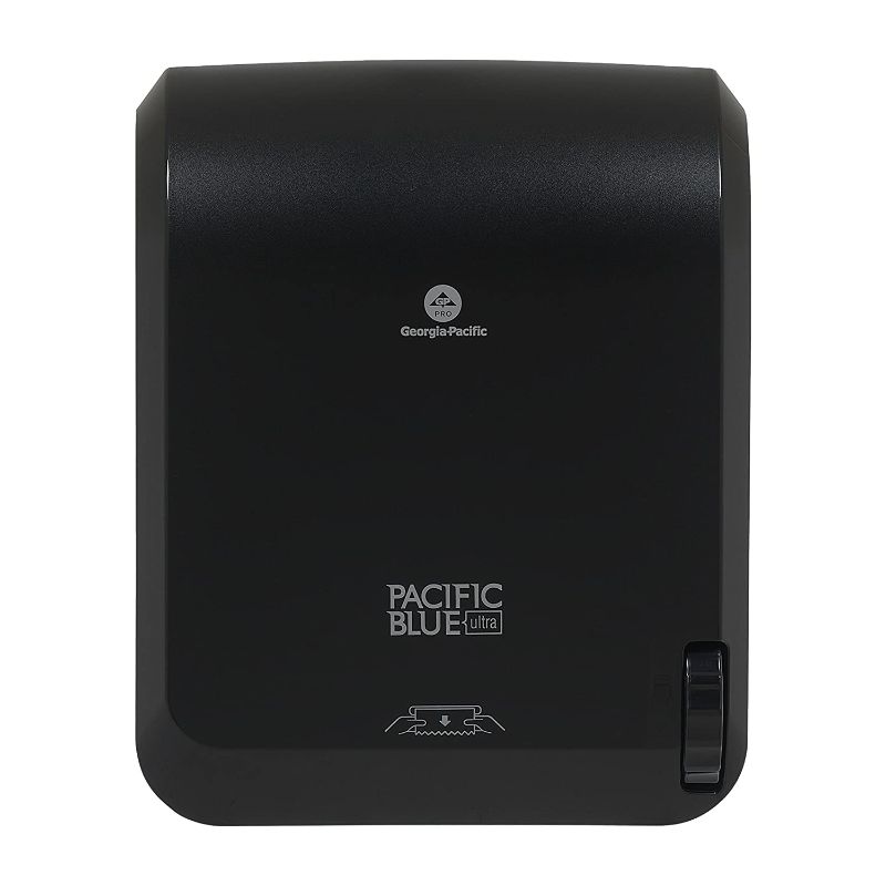Photo 1 of Pacific Blue Ultra 8” High-Capacity Mechanical Touchless Paper Towel Dispenser by GP PRO (Georgia-Pacific), Black, 59589, 12.9” W x 9” D x 16” H, 1 Dispenser
