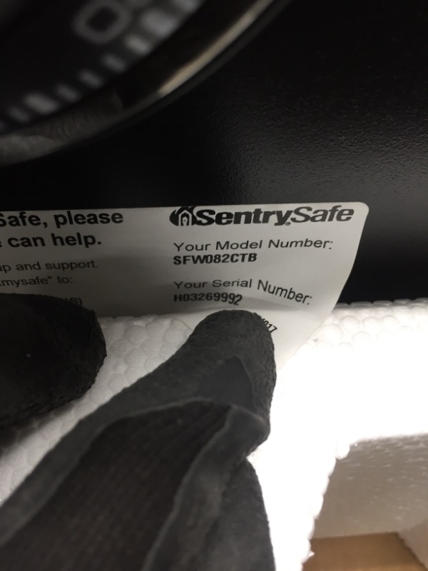 Photo 4 of *keys possibly inside item*
SentrySafe SFW082CTB Fireproof Safe and Waterproof Safe with Dial Combination 0.82 Cubic Feet, Black
