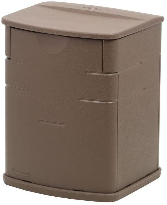 Photo 1 of *MISSING manual*
Rubbermaid Mini Resin Weather Resistant Outdoor Garden Storage Deck Box, Mocha, 18" x 17.3" x 23.4"
