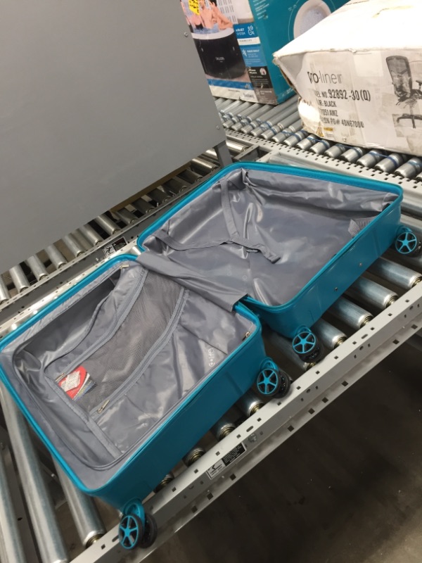 Photo 5 of *USED*
COOLIFE luggage Expandable (only 28”) suitcase 3 piece set PP material with TSA Lock Spinner carry on Hard- side 20in/ 24in/ 28in (Lake Blue, 3 piece set)
