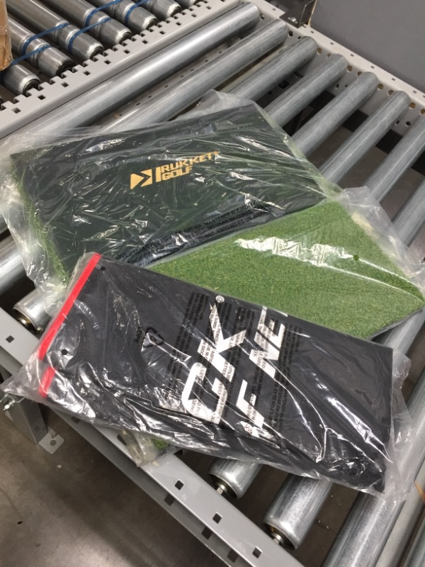 Photo 1 of *MISSING net*
Rukket Sports 3-Piece Home Golf Swing Training Aid Kit with 10 x 7-Foot Net, Portable Tri-Turf Mat, and Convenient Carry Bag