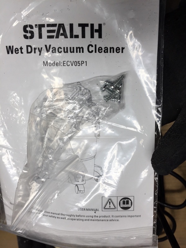 Photo 1 of *USED*
Stealth ECV05P1 Wet Dry Vacuum Cleaner, Shop Vacuum with Blower, 5 Gallon 5.5 Peak HP, Portable Shop Vacuum with Attachments
