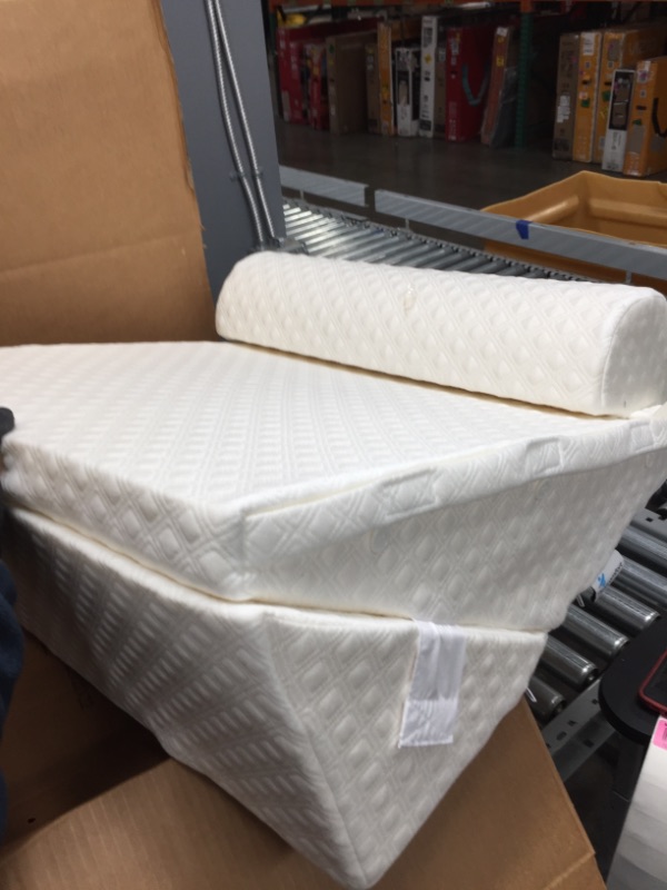 Photo 2 of *possibly USED*
Flexicomfort Memory Foam Wedge Pillow for Sleeping with Adjustable Head Support Cushion - Post Surgery Pillow - Folding Incline Cushion System for Legs - Washable Cover
