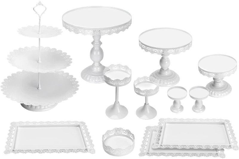 Photo 1 of *MISSING manual*
Snowtaros Set of 12 Metal Cake Stands, Vintage Style