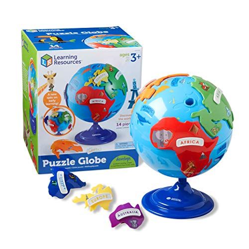 Photo 1 of *SEE last picture for damage*
Learning Resources Puzzle Globe, Fine Motor, 14 Pieces, Ages 3+