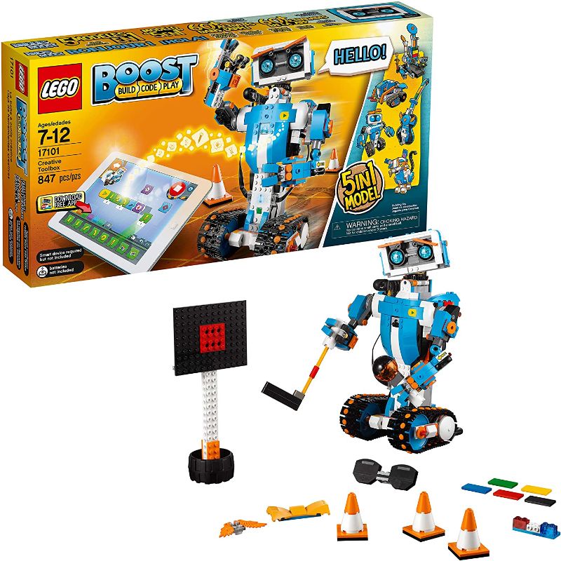 Photo 1 of LEGO Boost Creative Toolbox 17101 Fun Robot Building Set and Educational Coding Kit for Kids, Award-Winning STEM Learning Toy (847 Pieces)
