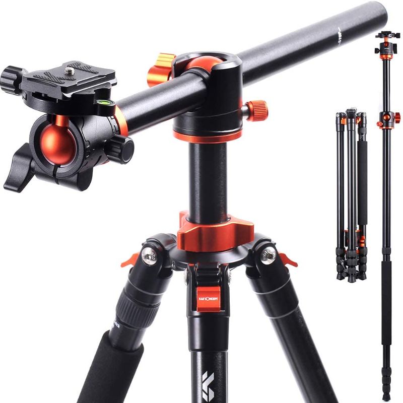 Photo 1 of K&F Concept SA254T1 Camera Tripods 94 Inch 4 Section Aluminium Professional Detachable Monopod Tripod with 360 Degree Ball Head Quick Release Plate for DSLR SLR Cameras