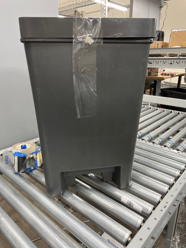 Photo 1 of 12.4G Rubbermaid Premier Series III Step-On Trash Can
STEP ON IS BROKEM
