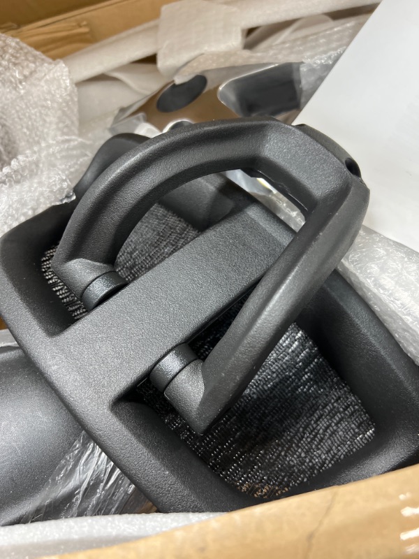 Photo 1 of OFM Ergo Office Chair Optional Headrest, Lumbar Support, Mesh Back and Seat, Black