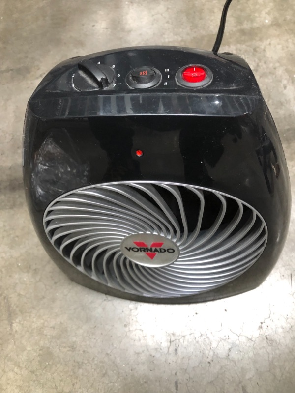 Photo 2 of Vornado 1,500 Watt Portable Electric Fan Compact Heater with Adjustable Thermostat