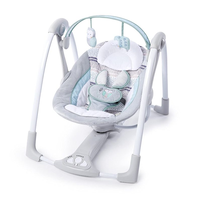 Photo 1 of Ingenuity Compact Portable Baby Swing with Soothing Music and 2 Plush Toys - Abernathy
