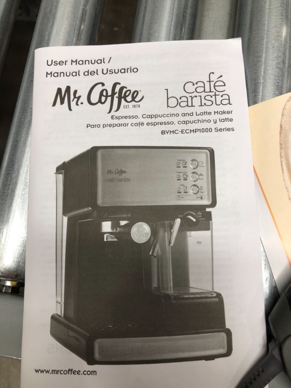 Photo 5 of Mr. Coffee Cafe Barista Espresso Maker