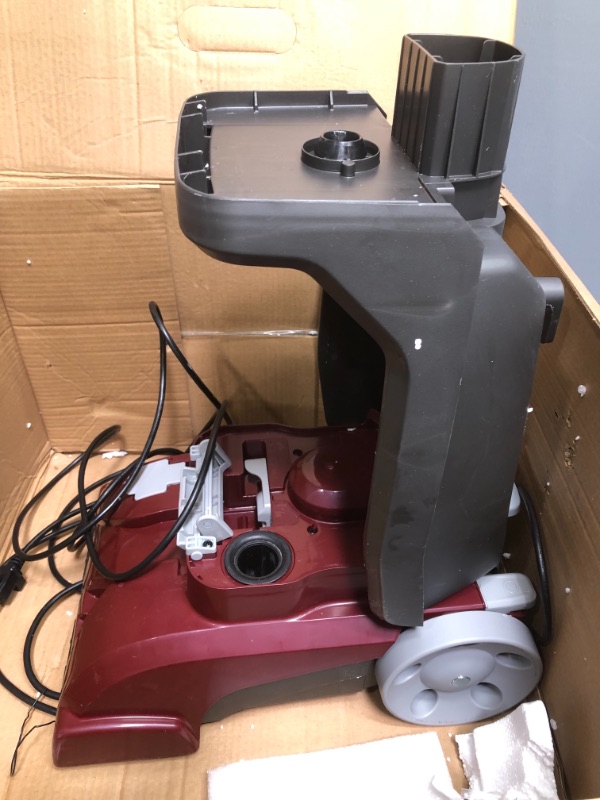 Photo 2 of ***PARTS ONLY*** Hoover Power Scrub Deluxe Carpet Cleaner Machine, Upright Shampooer, with Storage Mat, FH50150B, Red