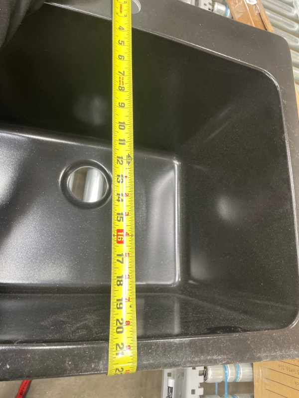 Photo 1 of Classic Single Bowl Drop-in Sink, Black