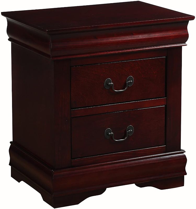 Photo 1 of ACME Furniture Louis Philippe 23753 Nightstand, Cherry, One Size
