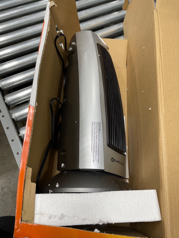 Photo 1 of Comfort Zone Digital Ceramic Oscillating Electric Tower Heater/Fan with Remote Control
