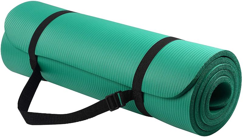 Photo 1 of BalanceFrom GoYoga All-Purpose 1/2-Inch Extra Thick High Density Anti-Tear Exercise Yoga Mat with Carrying Strap