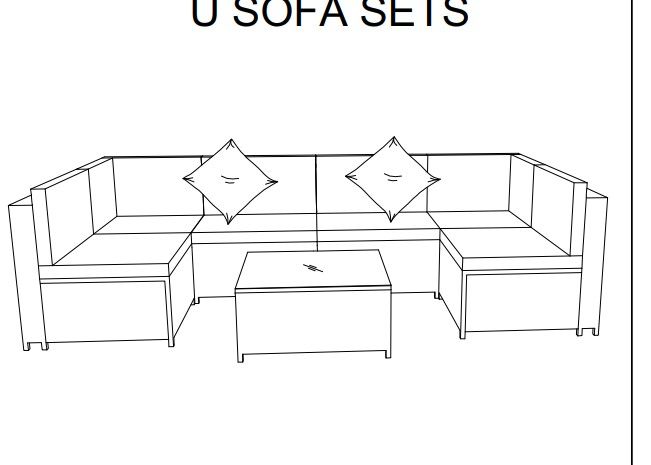 Photo 1 of ***BOX 1 of 3***NOT COMPLETE***
sofa set blue wf189596aac