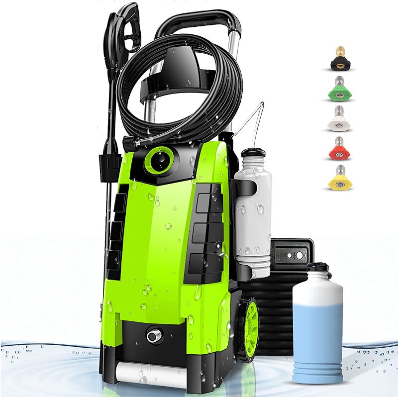 Photo 1 of Pressure Washer 1800W Electric Pressure Washer 1.9GPM 3800psi Power Washer High Pressure Cleaner Machine with 4 Nozzles Foam Cannon ,Best for Cleaning Homes, Cars, Driveways, Patios