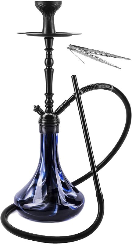 Photo 1 of **MISSING HOSE, HOSE SPRING, SMOKE STREM SHAFT, DOWNTUBE, AND MOUTPIECE
Premium Hookah Set 26" – Best Original Aluminum Hookah Kit with Stable Glass Vase - Washable Silicone Bowl and Hose with Spring and Diffuser by NinwoO
