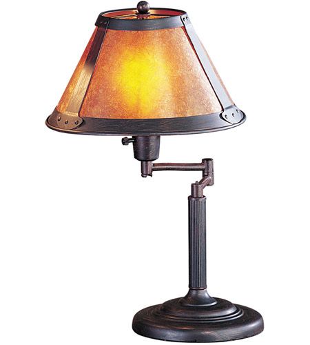 Photo 1 of **COULD NOT TEST FUNCTONABILITY**
Mica 18 inch 60 watt Rust Swing Arm Desk Lamp Portable Light
