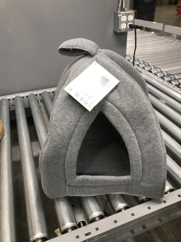 Photo 1 of FurHaven Fleece Pet Tent Small Dog and Cat Bed Heather Gray