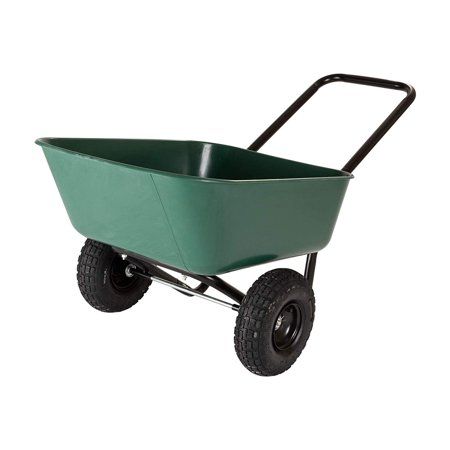 Photo 1 of *MISSING HARDWARE* Garden Star Dual-Wheel, Poly Tray Garden Barrow Wheelbarrow
