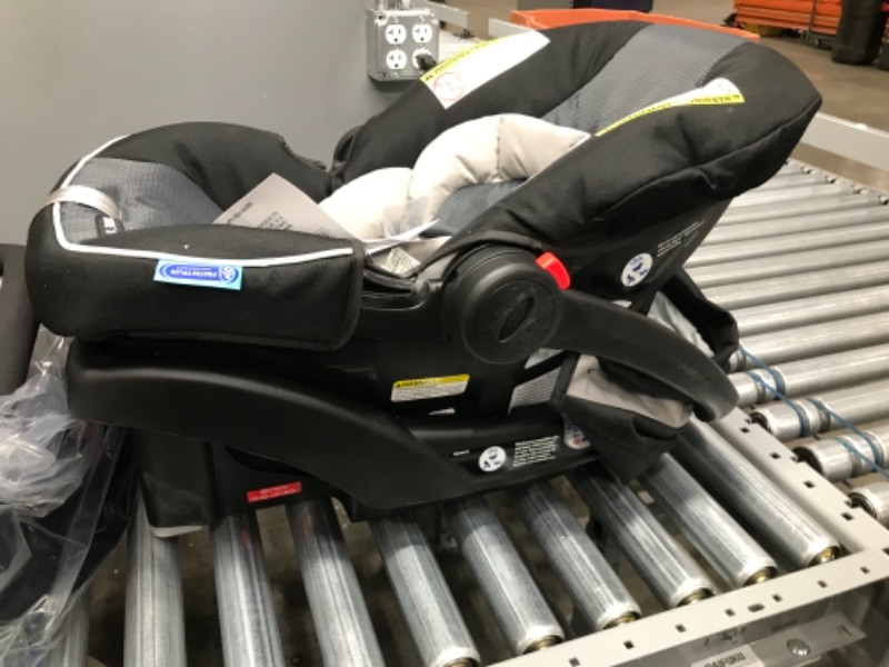 Photo 2 of Graco FastAction Fold Sport Travel System | Includes the FastAction Fold Sport 3-Wheel Stroller and SnugRide 35 Infant Car Seat, Gotham
