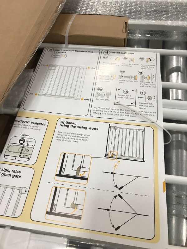 Photo 2 of 
Safety 1st Easy Install Auto-Close Baby Gate with Pressure Mount Fastening, White & 1st Easy Install Extra Tall and Wide Baby Gate with Pressure Mount Fastening, Pack of 1